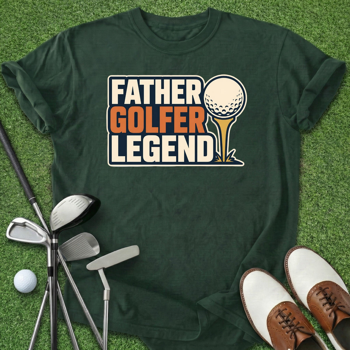 Father Golfer Legend T-Shirt Gift For Golfer