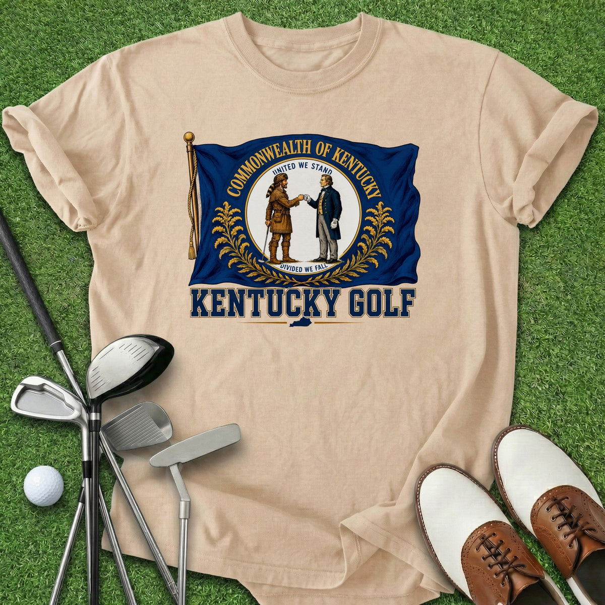 Kentucky Golf T-Shirt Gift For Golfer