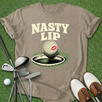 Nasty Lip T-Shirt Gift For Golfer