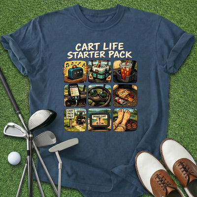 Cart Life T-Shirt Gift For Golfer