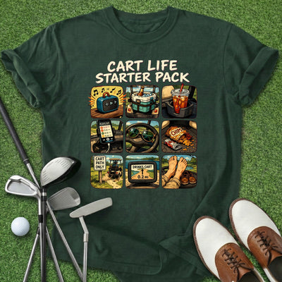 Cart Life T-Shirt Gift For Golfer