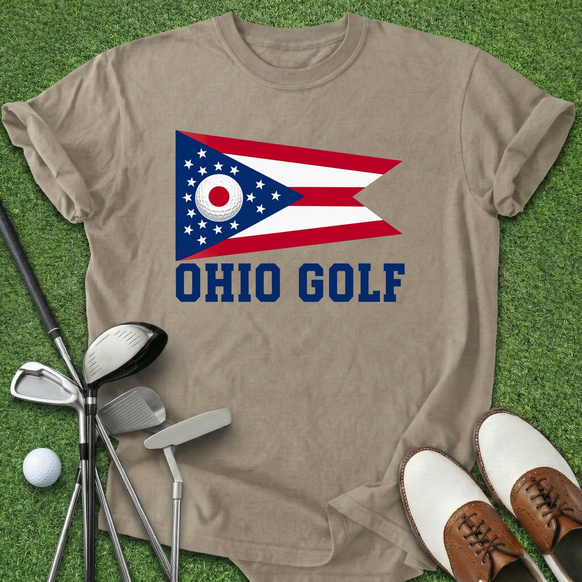 Ohio Golf T-Shirt Gift For Golfer