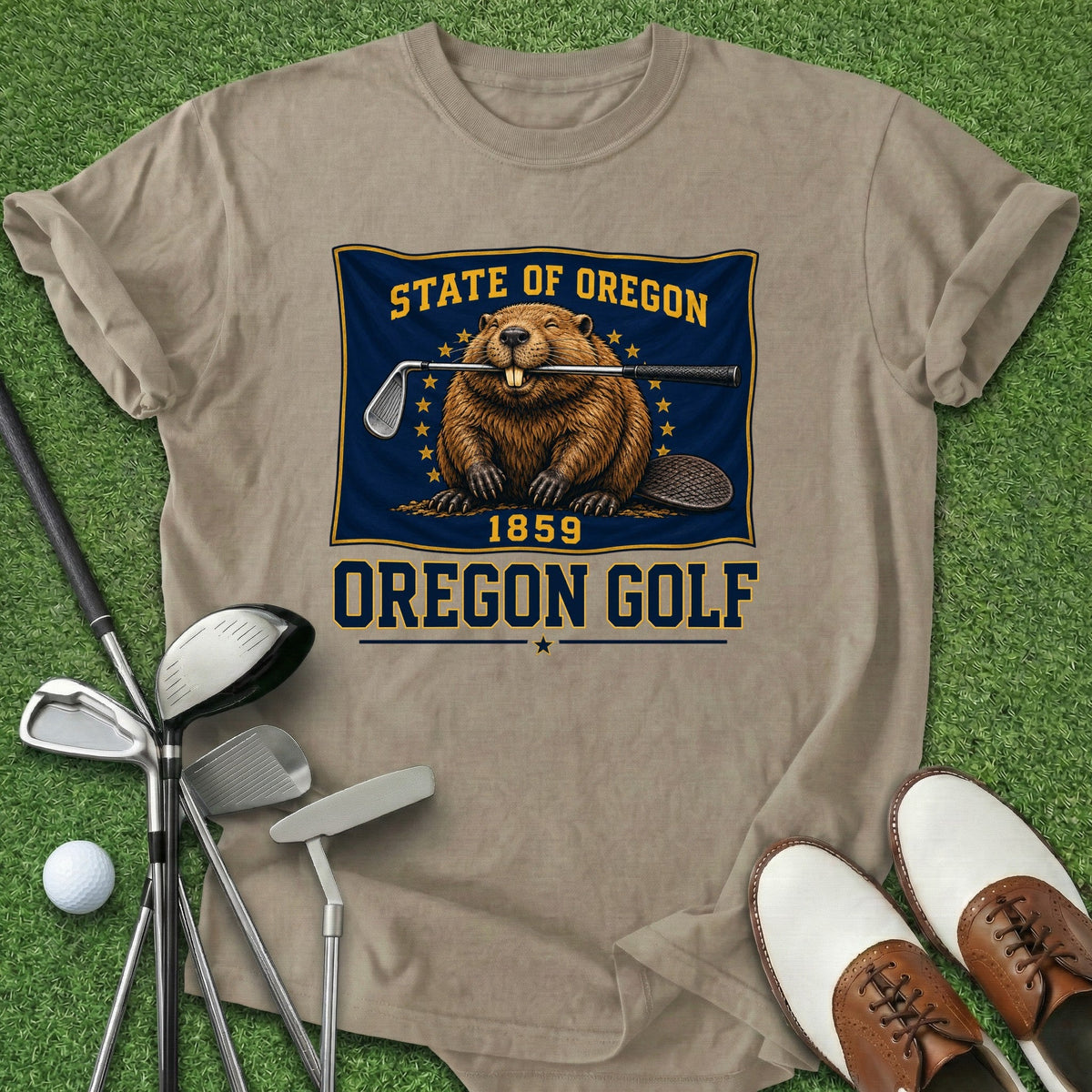 Oregon Golf T-Shirt Gift For Golfer