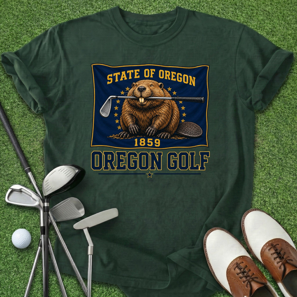 Oregon Golf T-Shirt Gift For Golfer