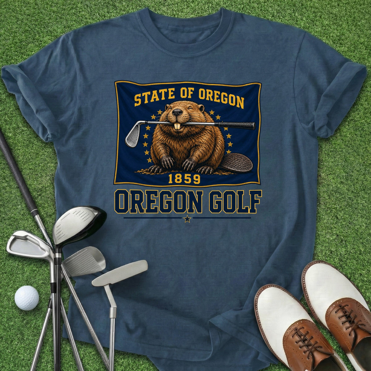 Oregon Golf T-Shirt Gift For Golfer