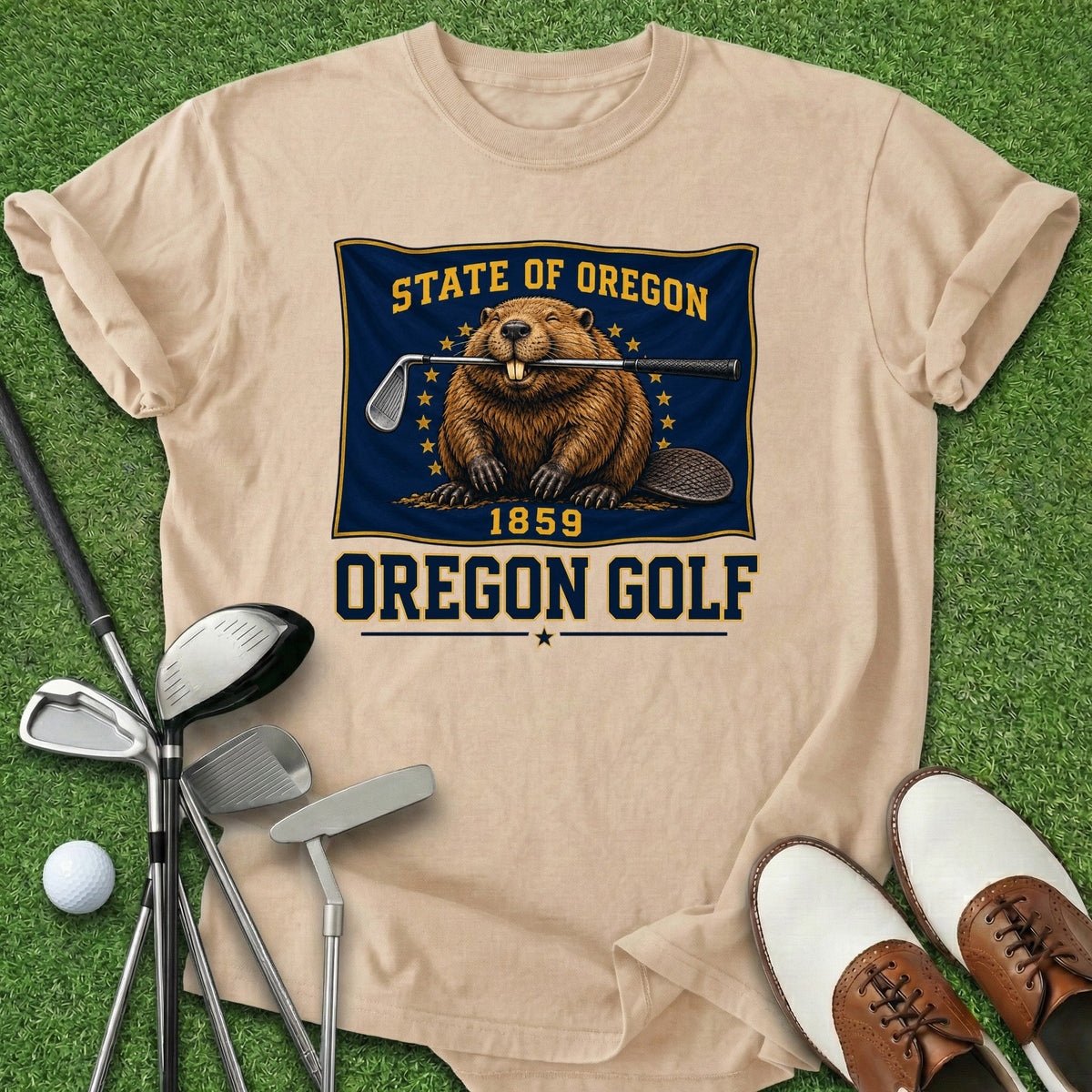 Oregon Golf T-Shirt Gift For Golfer