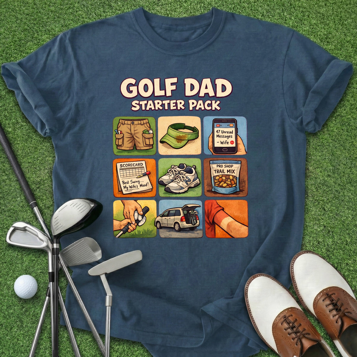 Golf Dad T-Shirt Gift For Golfer