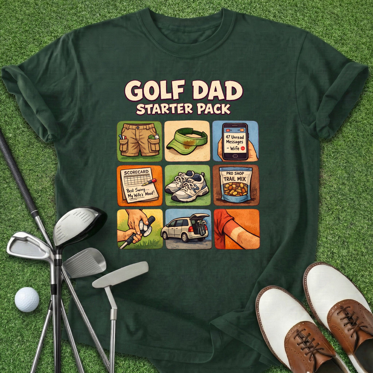Golf Dad T-Shirt Gift For Golfer