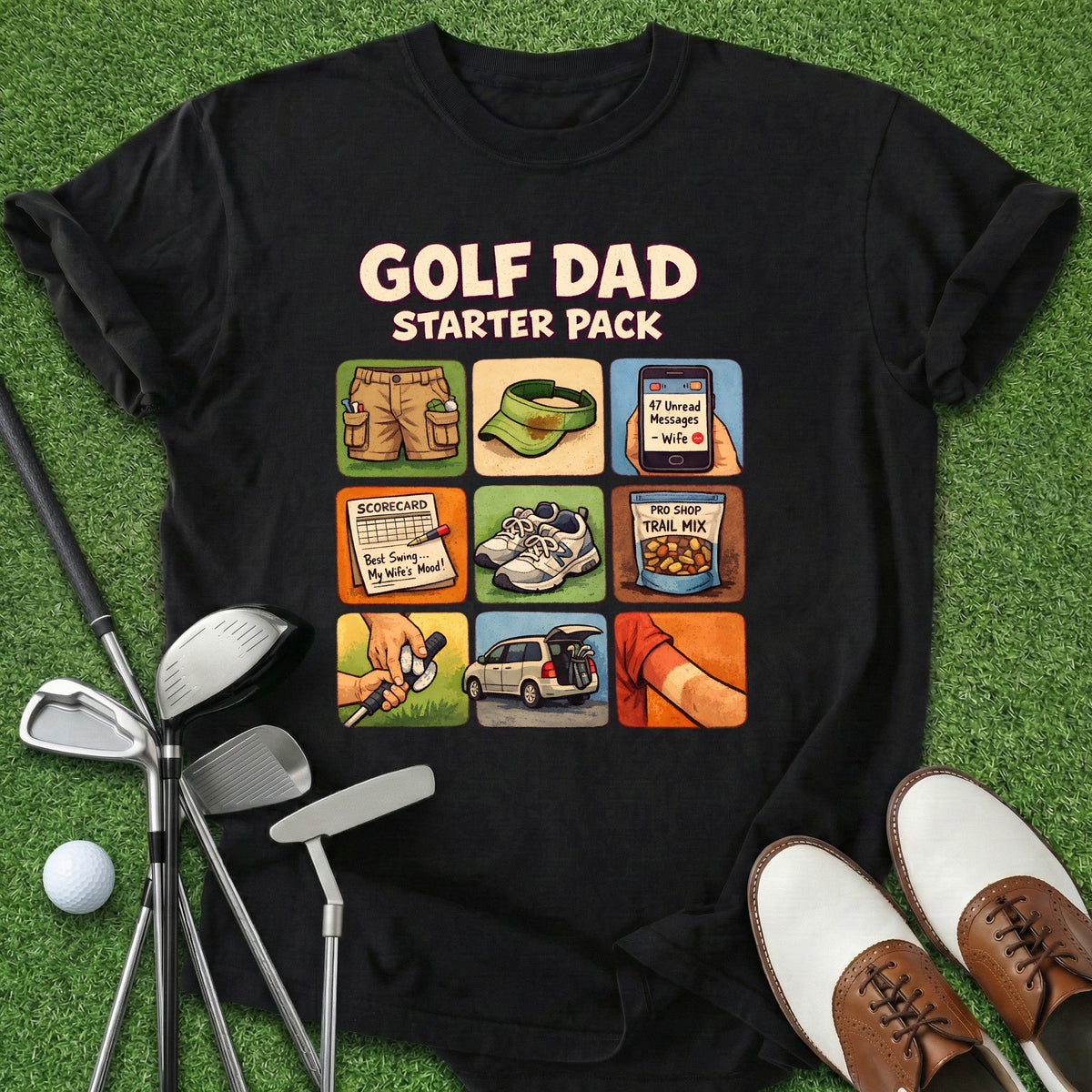 Golf Dad T-Shirt Gift For Golfer