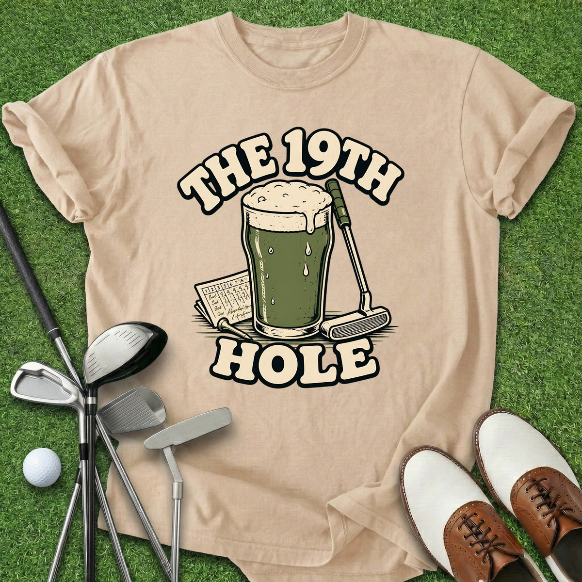 19th Hole T-Shirt Gift For Golfer