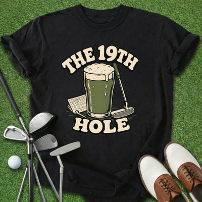 19th Hole T-Shirt Gift For Golfer