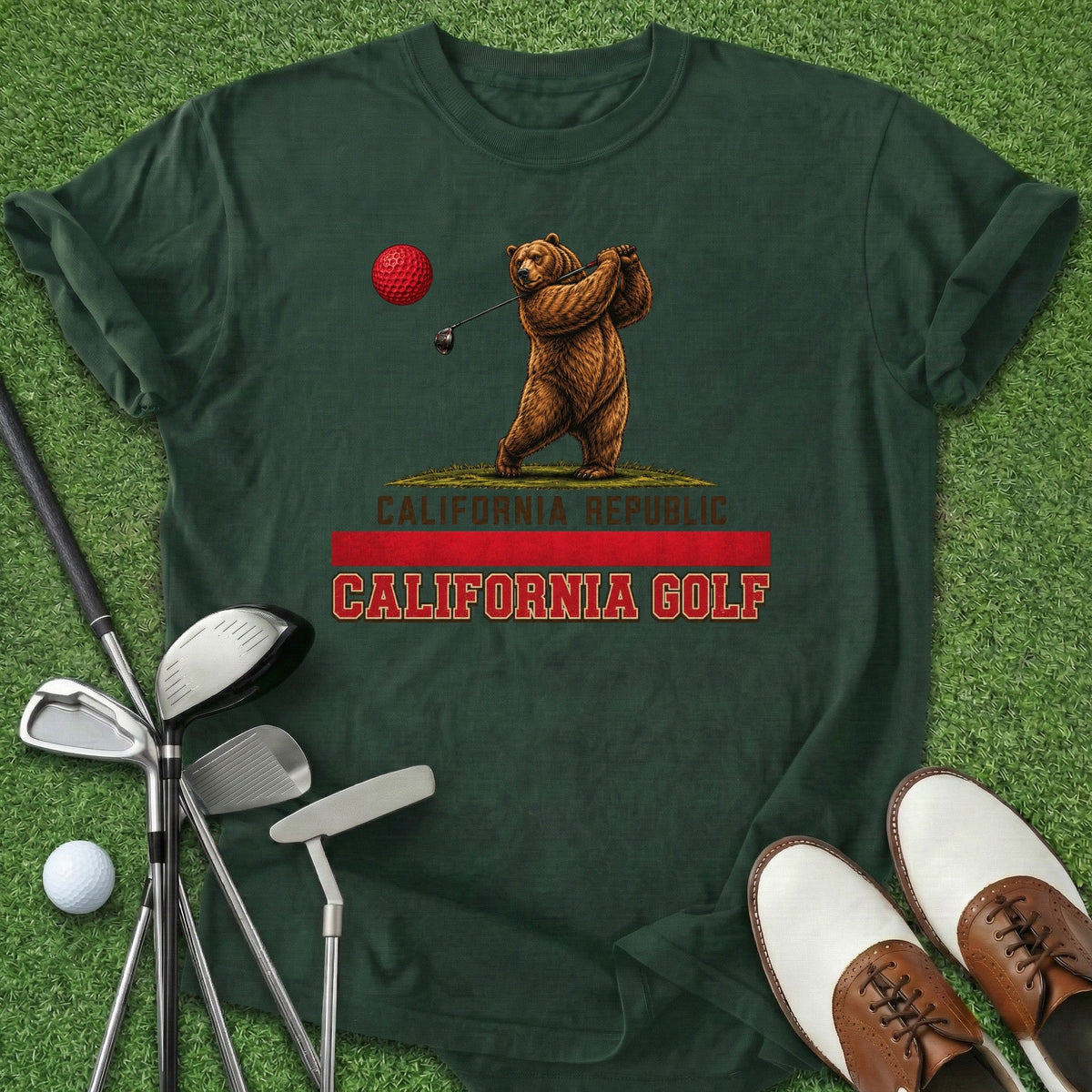 California Golf T-Shirt Gift For Golfer