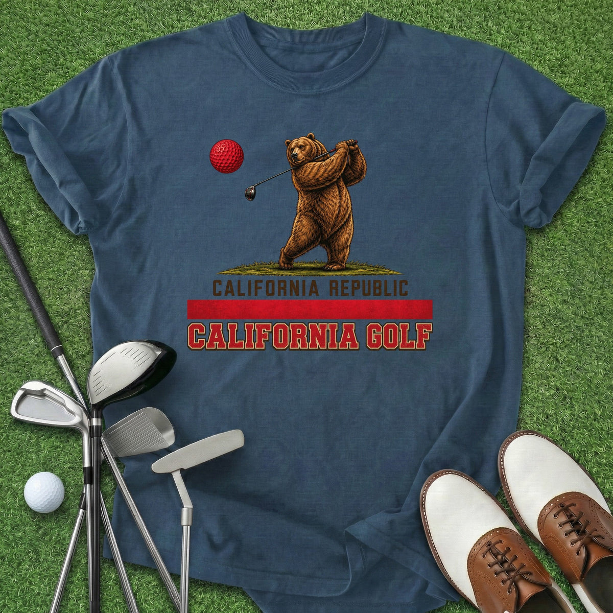 California Golf T-Shirt Gift For Golfer