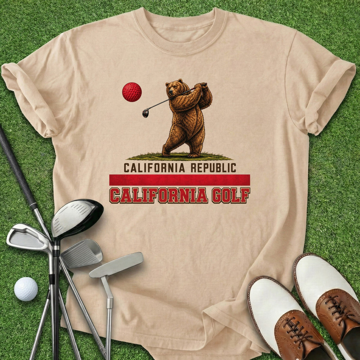 California Golf T-Shirt Gift For Golfer