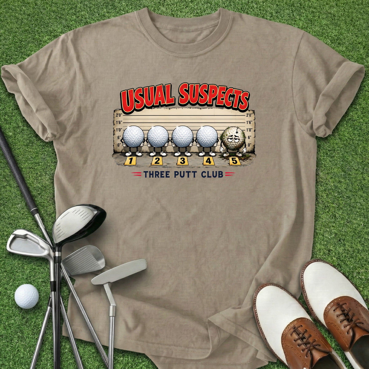 Usual Suspects T-Shirt Gift For Golfer