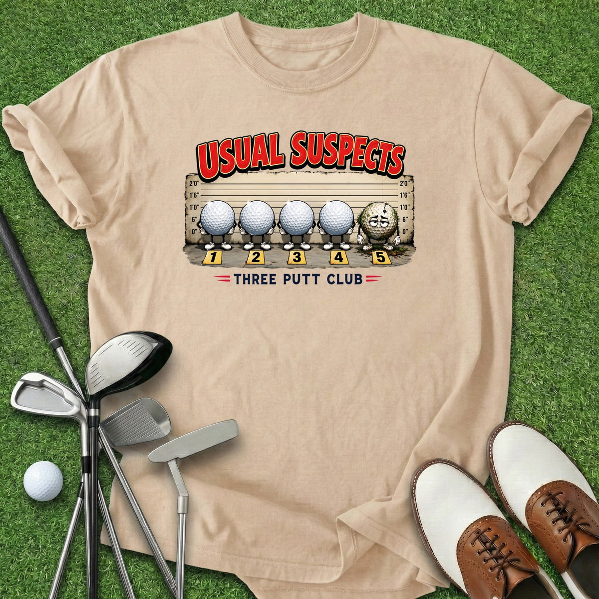 Usual Suspects T-Shirt Gift For Golfer