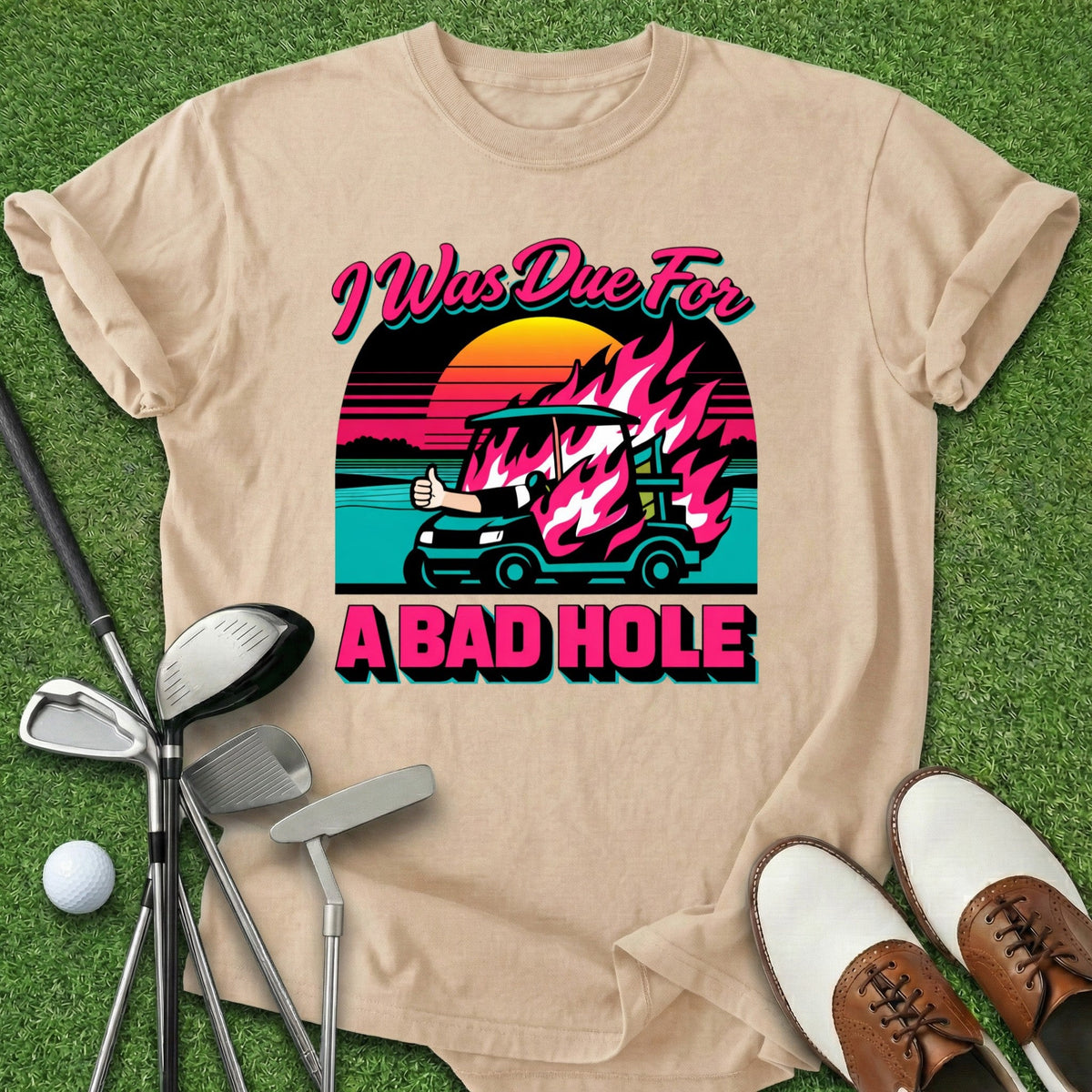 Bad Hole T-Shirt Gift For Golfer