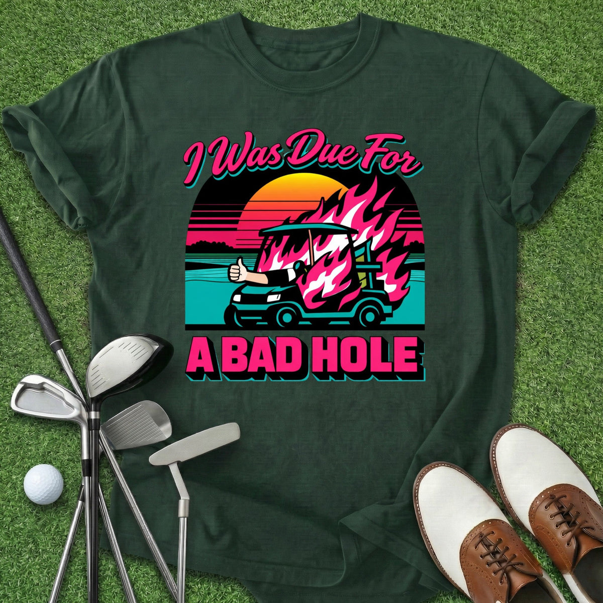 Bad Hole T-Shirt Gift For Golfer