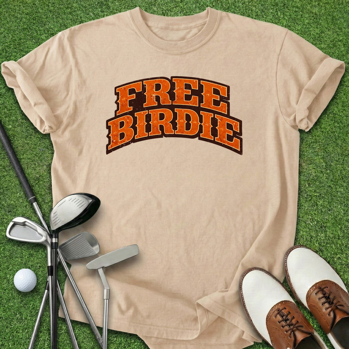 Free Birdie T-Shirt Gift For Golfer