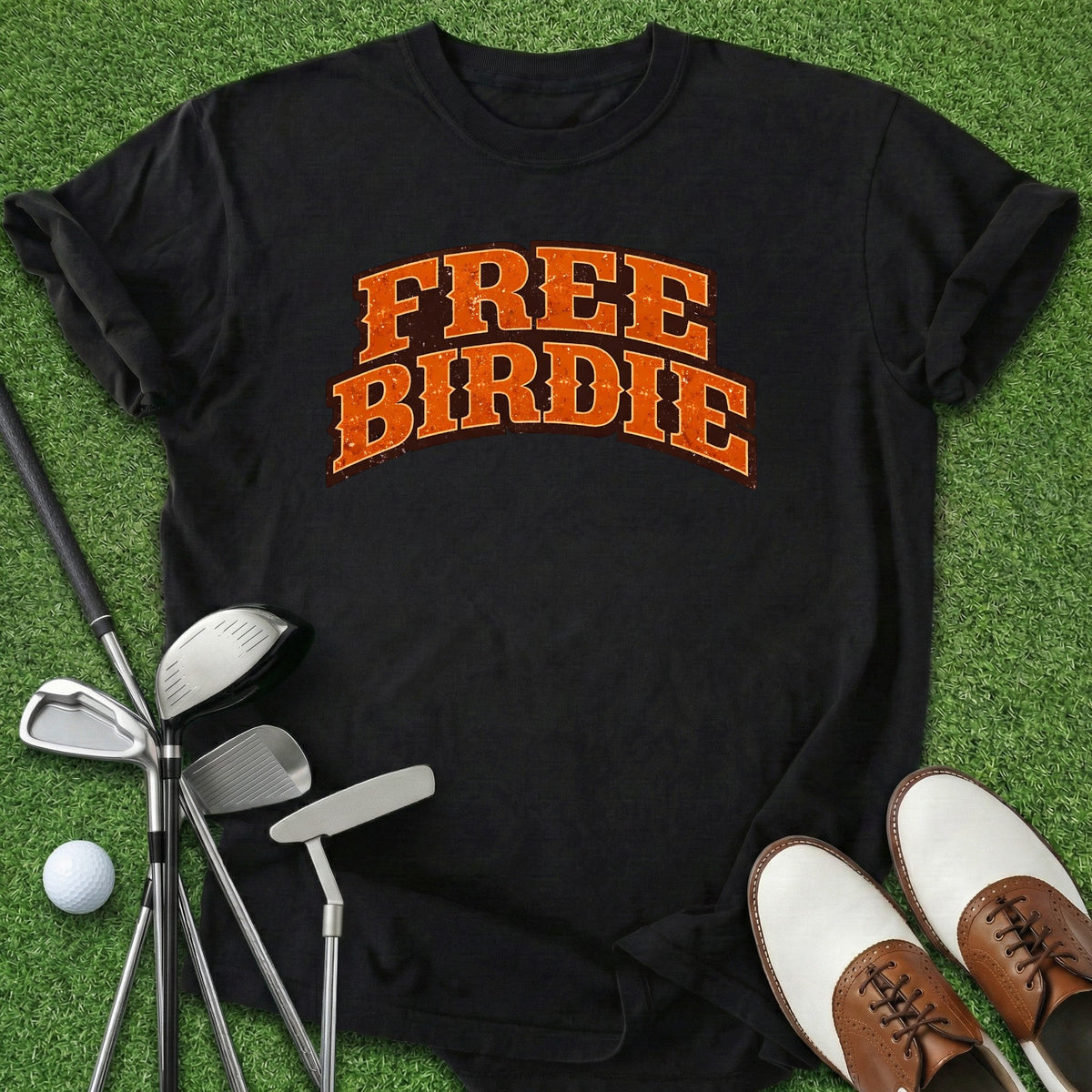 Free Birdie T-Shirt Gift For Golfer