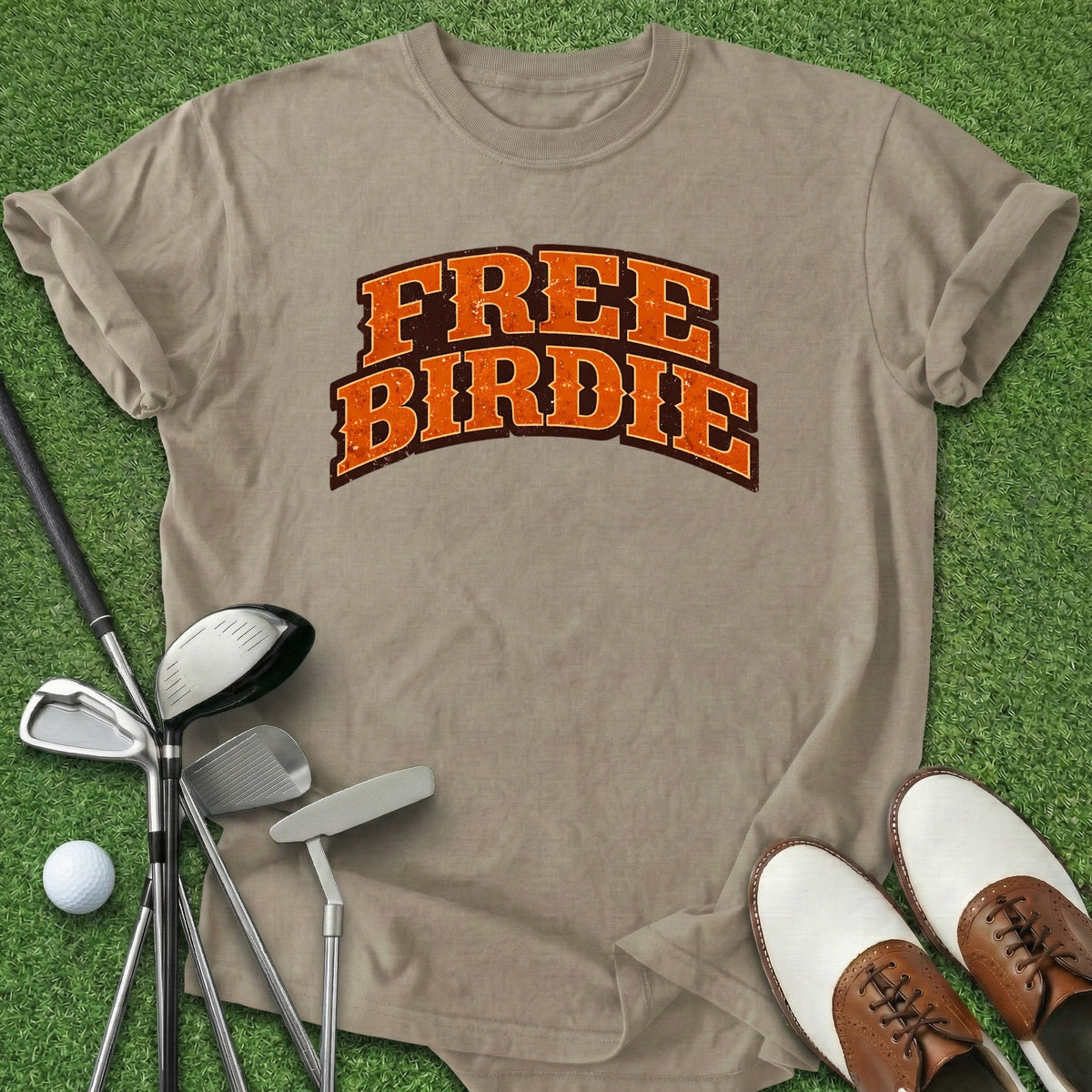 Free Birdie T-Shirt Gift For Golfer