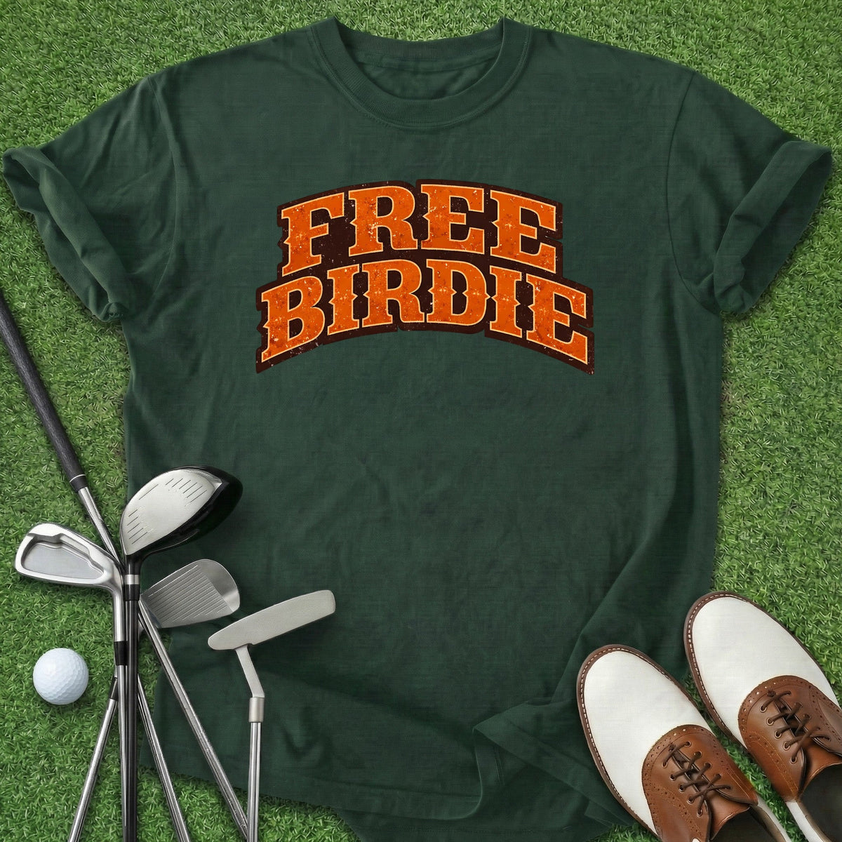 Free Birdie T-Shirt Gift For Golfer