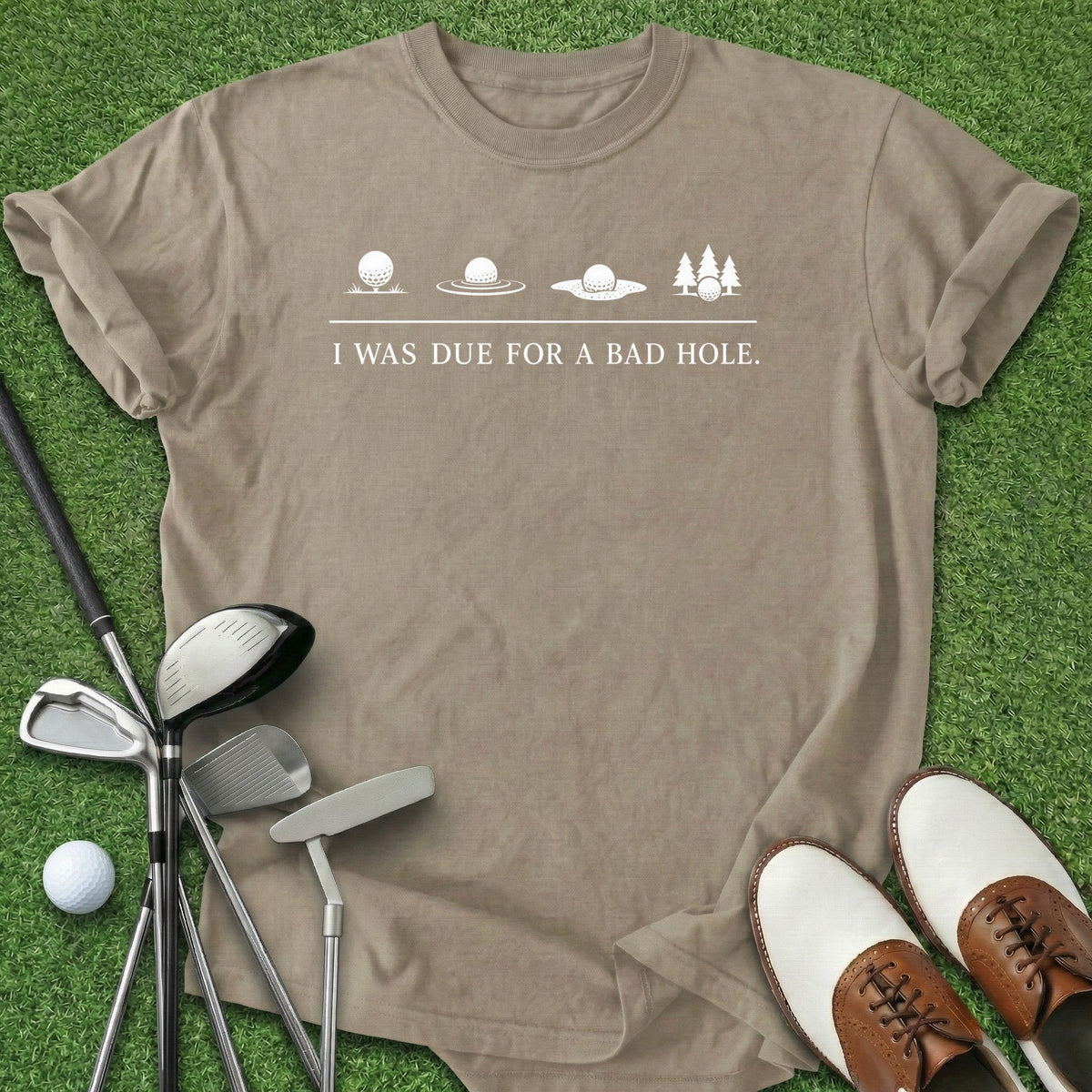 Bad Hole T-Shirt Gift For Golfer