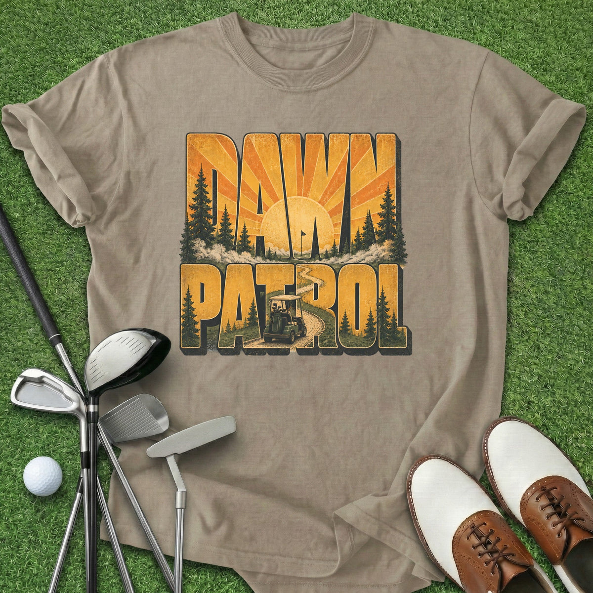 Dawn Patrol T-Shirt Gift For Golfer