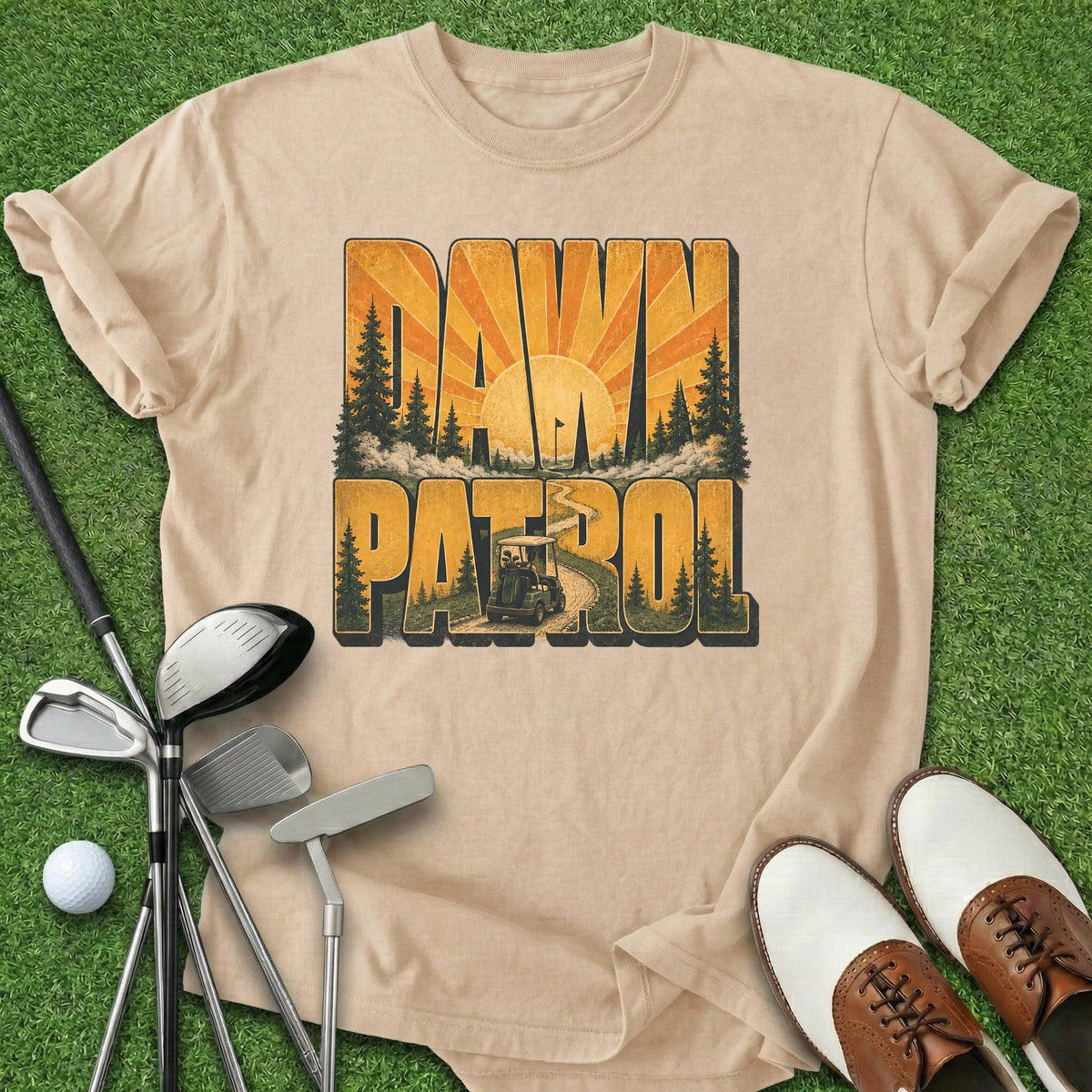Dawn Patrol T-Shirt Gift For Golfer