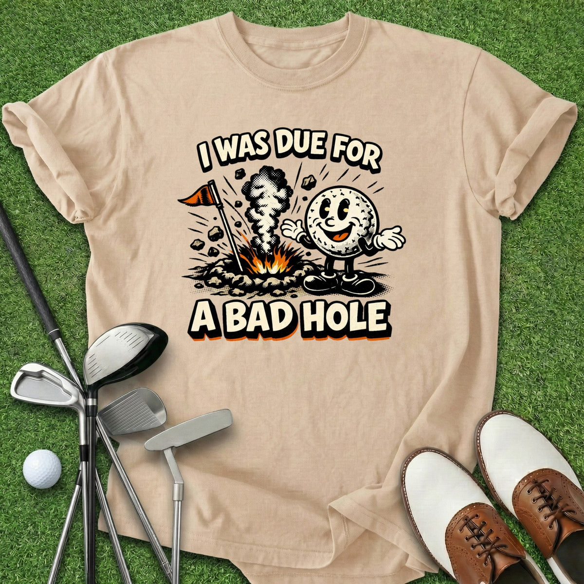 Bad Hole T-Shirt Gift For Golfer