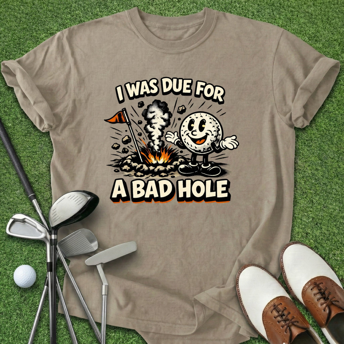 Bad Hole T-Shirt Gift For Golfer