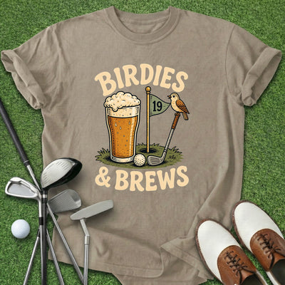 Birdies & Brews T-Shirt Gift For Golfer
