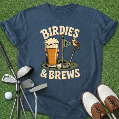 Birdies & Brews T-Shirt Gift For Golfer