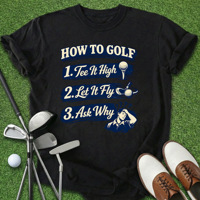 How To Golf T-Shirt Gift For Golfer