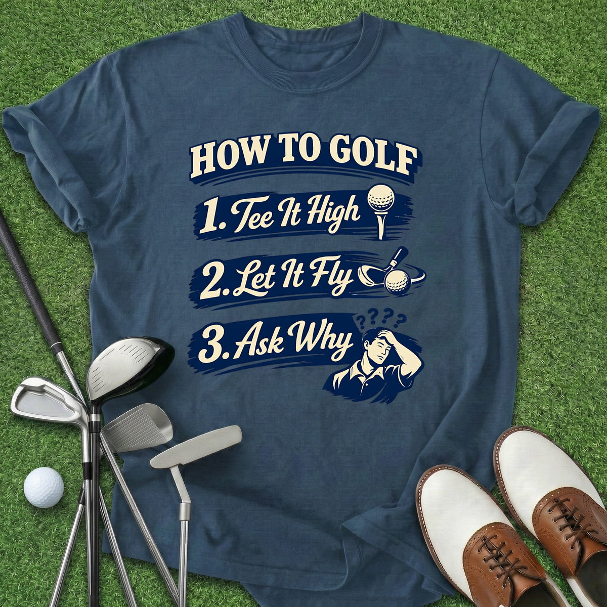 How To Golf T-Shirt Gift For Golfer