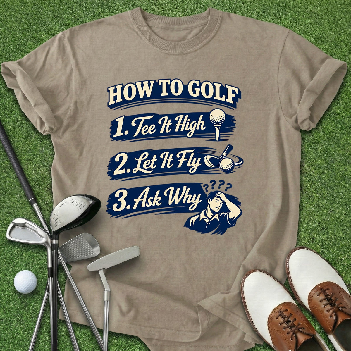 How To Golf T-Shirt Gift For Golfer