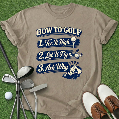 How To Golf T-Shirt Gift For Golfer