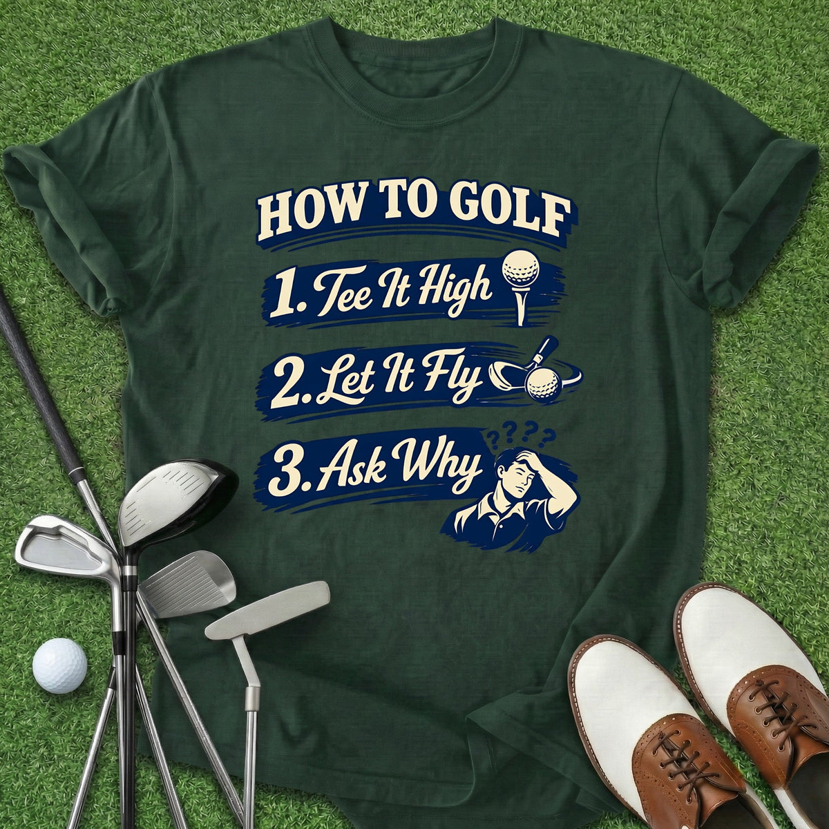 How To Golf T-Shirt Gift For Golfer
