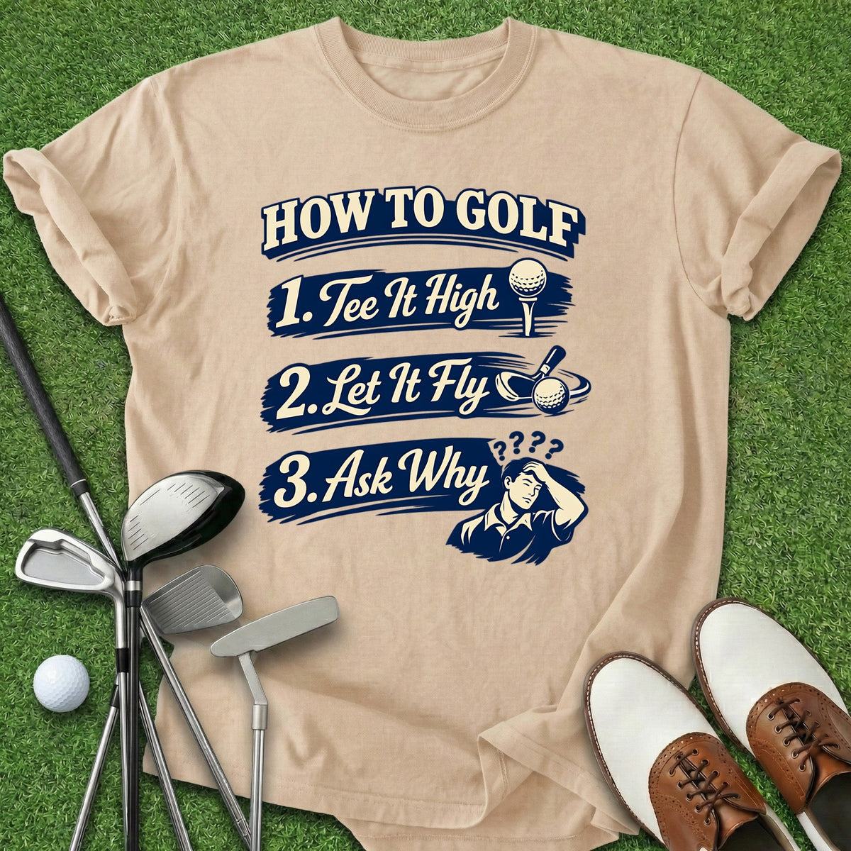 How To Golf T-Shirt Gift For Golfer