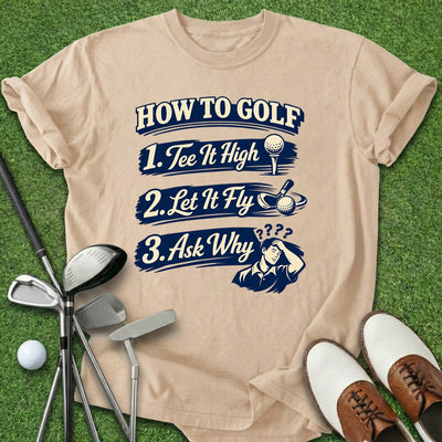 How To Golf T-Shirt Gift For Golfer