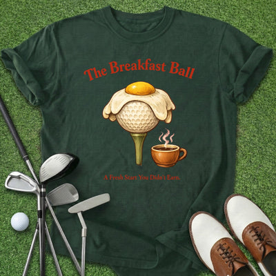 Breakfast Ball T-Shirt Gift For Golfer