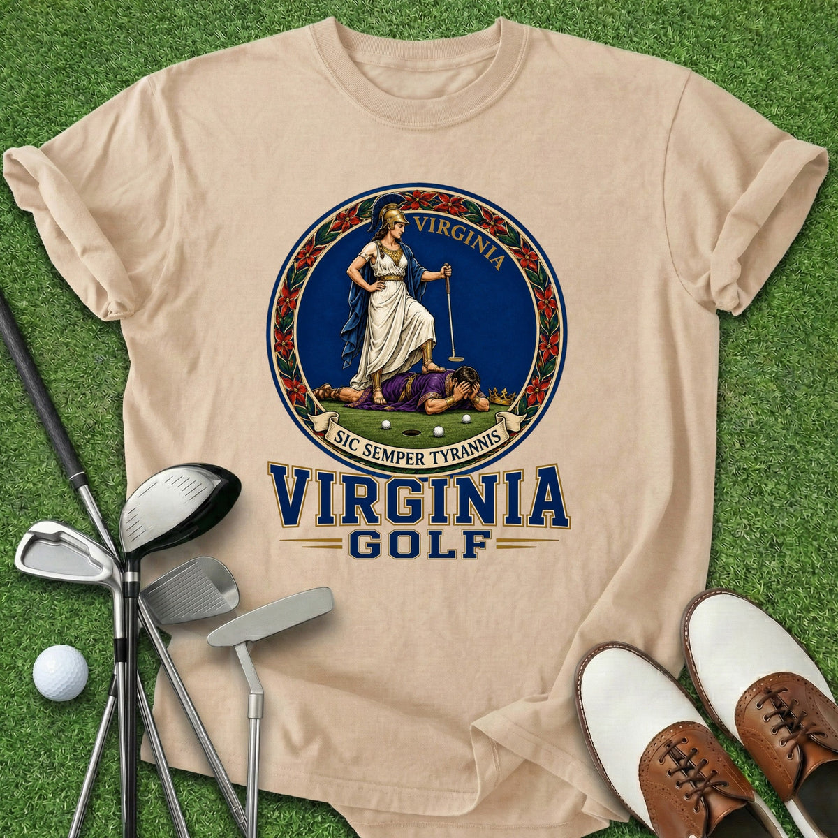 Virginia Golf T-Shirt Gift For Golfer