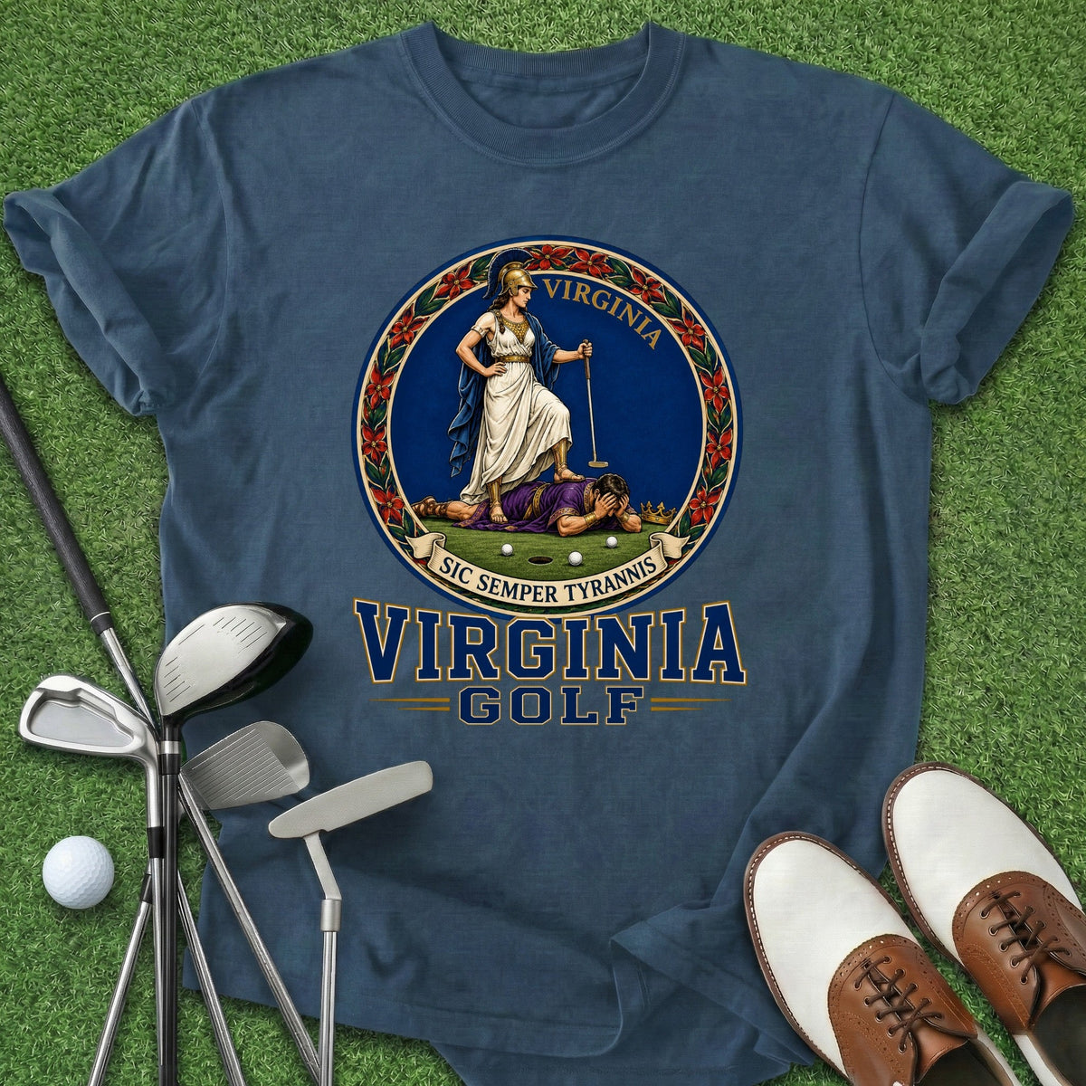 Virginia Golf T-Shirt Gift For Golfer