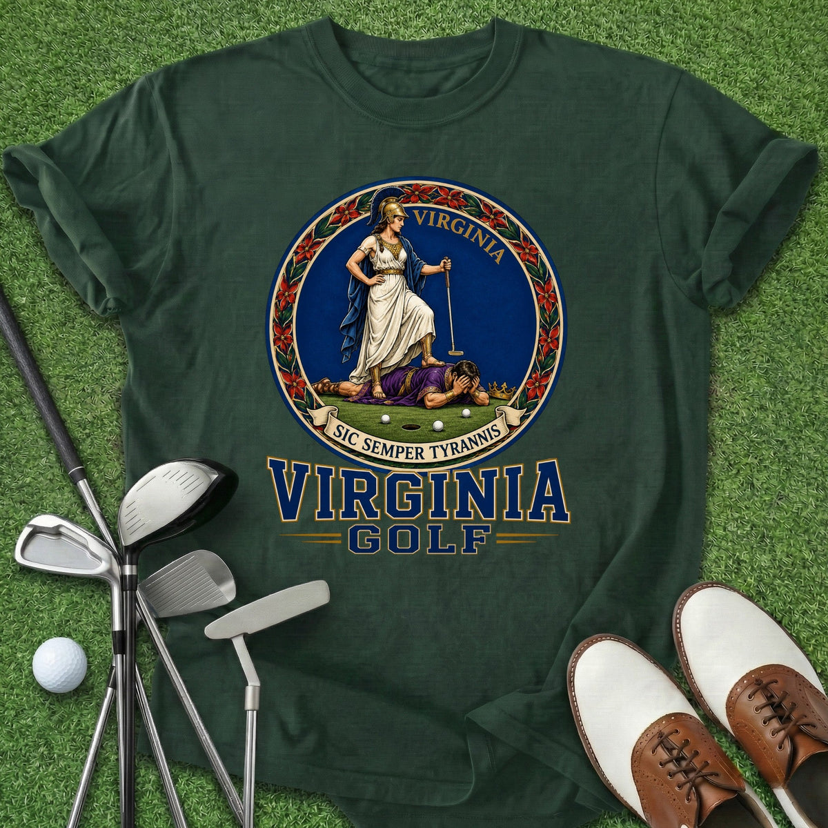 Virginia Golf T-Shirt Gift For Golfer