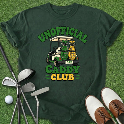 Unofficial Caddy Club T-Shirt Gift For Golfer