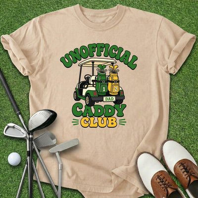 Unofficial Caddy Club T-Shirt Gift For Golfer