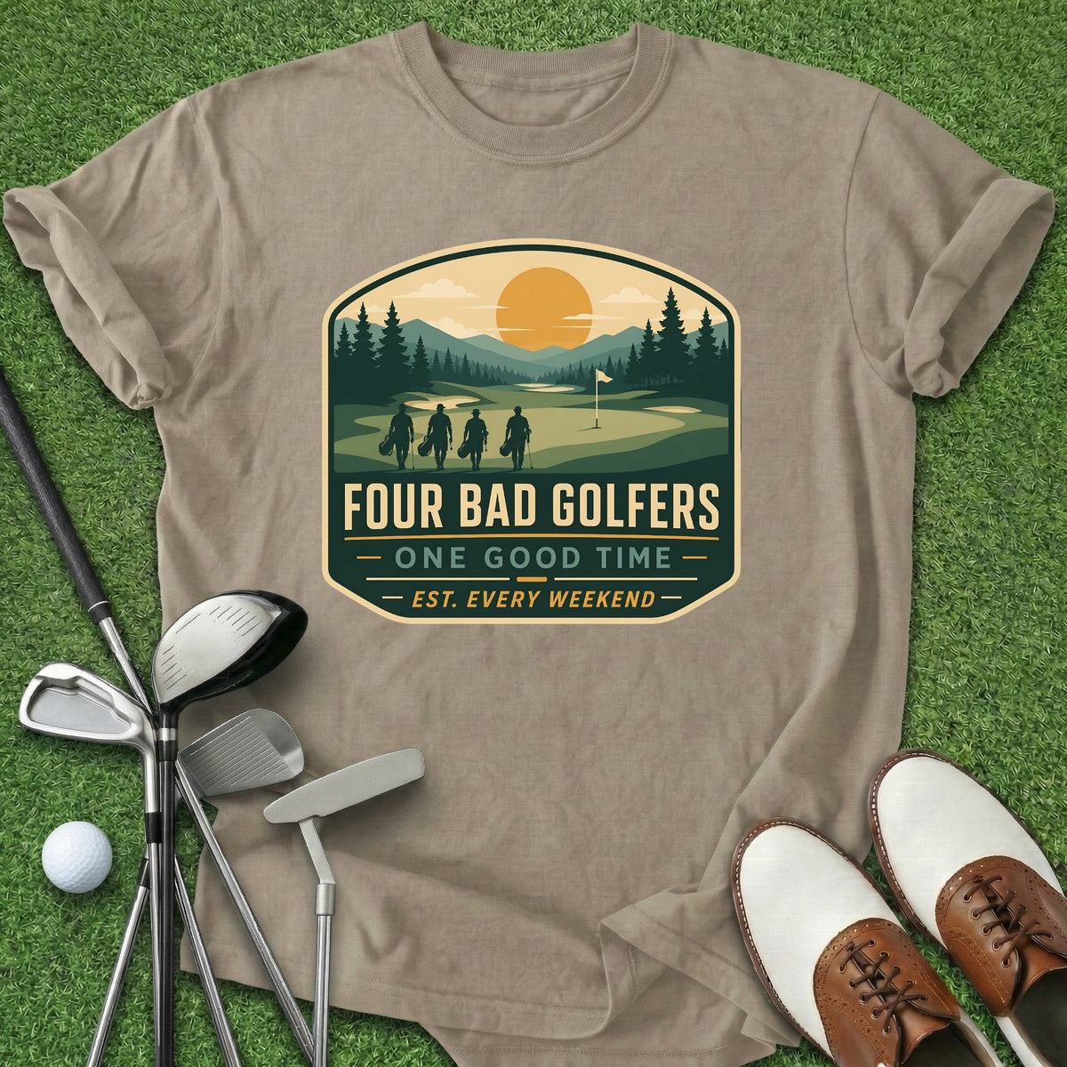 Four Bad Golfers T-Shirt Gift For Golfer