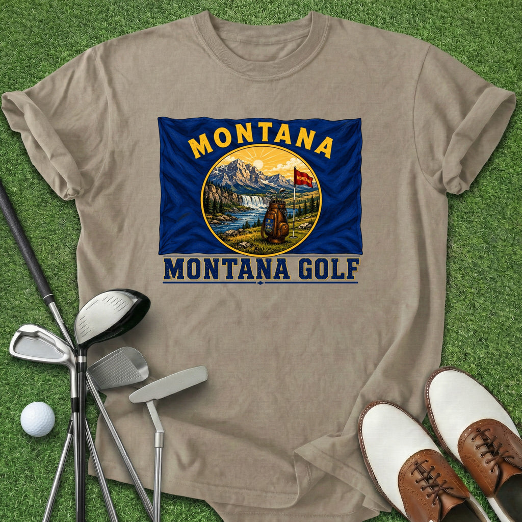 Montana Golf T-Shirt Gift For Golfer