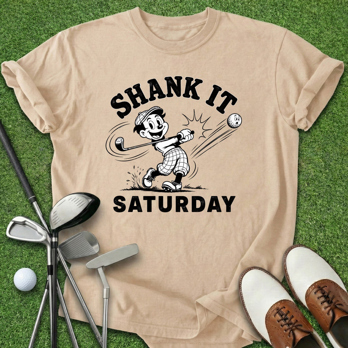 Shank It Saturday T-Shirt Gift For Golfer