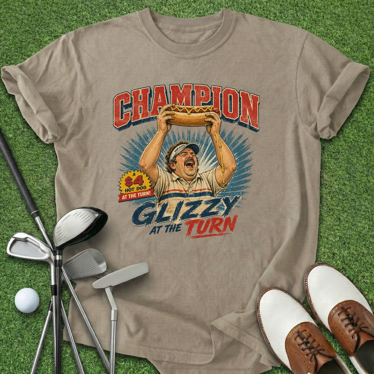 Champion Glizzy T-Shirt Gift For Golfer